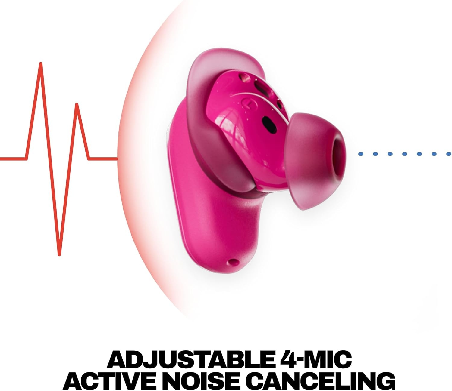image:imageSkullcandy Method 360 ANC Wireless Earbuds Sound by Bose Bluetooth Headphones Premium Noise Cancelling Up to 40 Hrs Battery Sweat and Water Resistant Microphone for iPhone Android Crazy PinkCrazy Pink