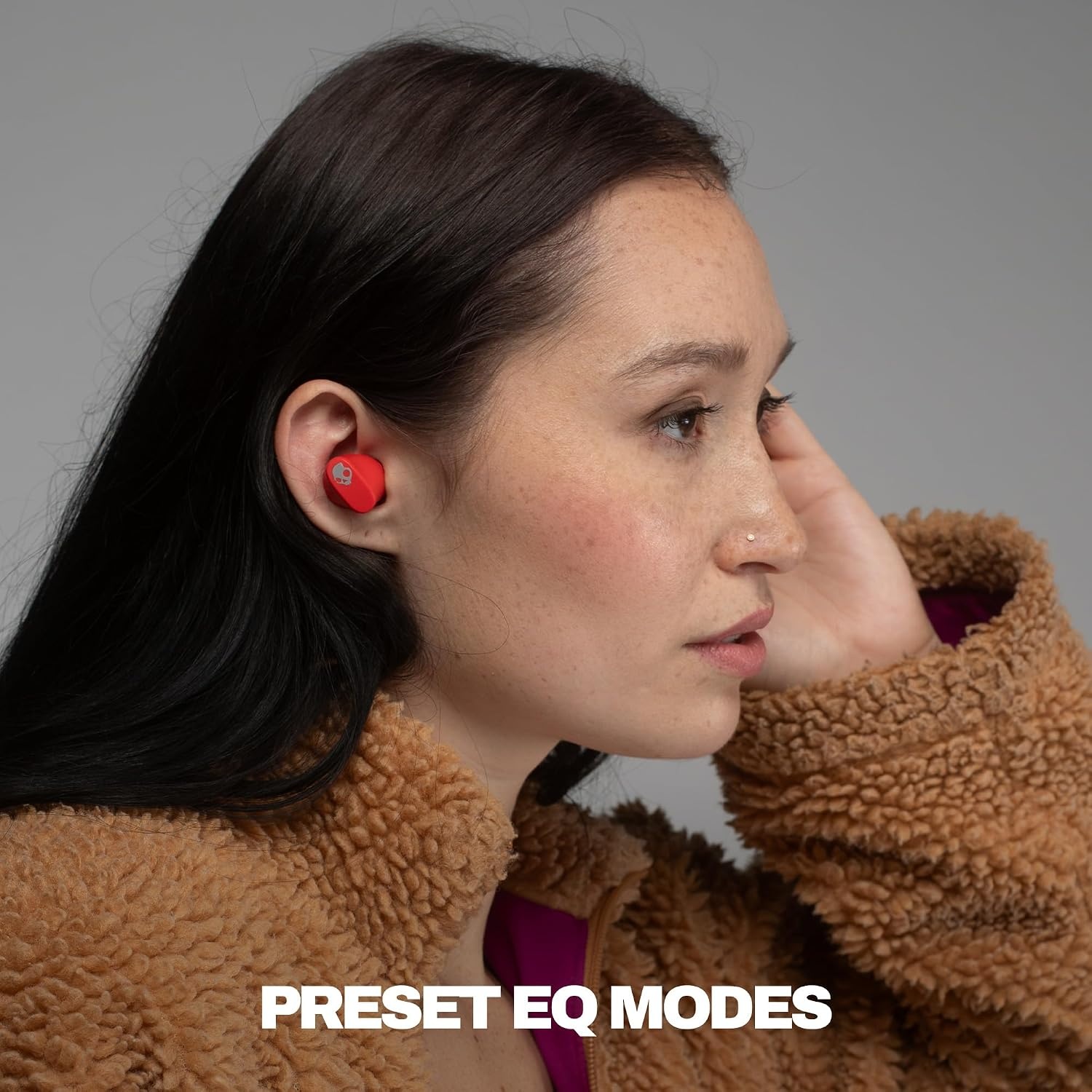 image:imageSkullcandy Smokin Buds 360 Wireless Earbuds Bluetooth Headphones Noise Isolating Fit Up to 20 Hours Battery IPX4 Sweat and Water Resistant Microphone for iPhone Android BonePlasma