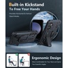 FNTCASE for Samsung Galaxy S23-FE Case: Military Grade Protective Hard Phone Case with Kickstand | Screen Protector | Shockproof TPU Full Protection Drop Proof Phone Cover for Galaxy S23 FE 5G Black(Black)