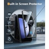 FNTCASE for Samsung Galaxy S23-FE Case: Military Grade Protective Hard Phone Case with Kickstand | Screen Protector | Shockproof TPU Full Protection Drop Proof Phone Cover for Galaxy S23 FE 5G Black(Black)