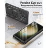FNTCASE for Samsung Galaxy S23-Ultra Case: Military Grade Drop Proof Protection Mobile Cover with Kickstand | Matte Textured Rugged Shockproof TPU | Protective Sturdy Phone Case – Black 6.8 inch(Black)