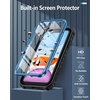 FNTCASE for iPhone 11 Phone Case: for iPhone XR Case [Built-in Screen Protector & Kickstand] [Military Grade Drop Protection] Heavy Duty Full Protective Shockproof TPU Rugged Phone Cover – Black(Blue)