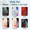 FNTCASE for iPhone 11 Phone Case: for iPhone XR Case [Built-in Screen Protector & Kickstand] [Military Grade Drop Protection] Heavy Duty Full Protective Shockproof TPU Rugged Phone Cover – Black(Black)