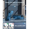 FNTCASE for iPhone 11 Phone Case: for iPhone XR Case [Built-in Screen Protector & Kickstand] [Military Grade Drop Protection] Heavy Duty Full Protective Shockproof TPU Rugged Phone Cover – Black(Blue)