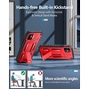 FNTCASE for iPhone 11 Phone Case: for iPhone XR Case [Built-in Screen Protector & Kickstand] [Military Grade Drop Protection] Heavy Duty Full Protective Shockproof TPU Rugged Phone Cover – Black(Red)