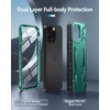 FNTCASE for iPhone 14 Pro Max Case: Military Grade Rugged Cell Phone Cover with Kickstand | Shockproof TPU Protection Bumper Matte Textured Design for iPhone 14 Pro Max Cases 6.7 inch(Kickstand Green)