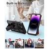 FNTCASE for iPhone 14 Pro Max Case: Military Grade Rugged Cell Phone Cover with Kickstand | Shockproof TPU Protection Bumper Matte Textured Design for iPhone 14 Pro Max Cases 6.7 inch(Kickstand Black)