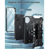 FNTCASE for iPhone 14/13 Case : with Belt-Clip Holster & Kickstand – Heavy Duty Military Grade Protection Cover Shockproof TPU Phone Shell Durable Rugged Full Protective Phonecase – 6.1 inch Blue(Black)