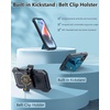FNTCASE for iPhone 14/13 Case : with Belt-Clip Holster & Kickstand – Heavy Duty Military Grade Protection Cover Shockproof TPU Phone Shell Durable Rugged Full Protective Phonecase – 6.1 inch Blue(Blue)