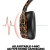 Skullcandy Crusher ANC 2 Wireless Over-Ear Bluetooth Headphones with Multi-Sensory Bass, Active Noise Cancelling, Up to 60 Hours Battery, Microphone for iPhone Android – All Love 2026(Leopard)