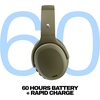 Skullcandy Crusher ANC 2 Wireless Over-Ear Bluetooth Headphones with Multi-Sensory Bass, Active Noise Cancelling, Up to 60 Hours Battery, Microphone for iPhone Android – All Love 2026(Drab)