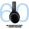 Skullcandy Crusher ANC 2 Wireless Over-Ear Bluetooth Headphones with Multi-Sensory Bass, Active Noise Cancelling, Up to 60 Hours Battery, Microphone for iPhone Android – All Love 2026(True Black)