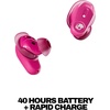 Skullcandy Method 360 ANC Wireless Earbuds, Sound by Bose, Bluetooth Headphones, Premium Noise Cancelling, Up to 40 Hrs Battery, Sweat and Water Resistant, Microphone for iPhone Android – Crazy Pink(Crazy Pink)