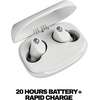 Skullcandy Smokin’ Buds 360 Wireless Earbuds, Bluetooth Headphones, Noise Isolating Fit, Up to 20 Hours Battery, IPX4 Sweat and Water Resistant, Microphone for iPhone Android – Bone(Bone)