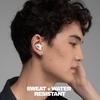 Skullcandy Smokin’ Buds 360 Wireless Earbuds, Bluetooth Headphones, Noise Isolating Fit, Up to 20 Hours Battery, IPX4 Sweat and Water Resistant, Microphone for iPhone Android – Bone(Bone)