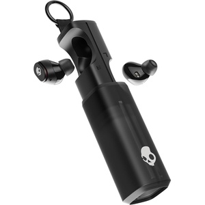 Skullcandy Dime 360 Wireless Earbuds, Bluetooth Headphones, Noise Isolating Fit, Up to 28 Hours Battery, Microphone for iPhone Android, Easy Carry with Clip-Anywhere Case – True Black(True Black)