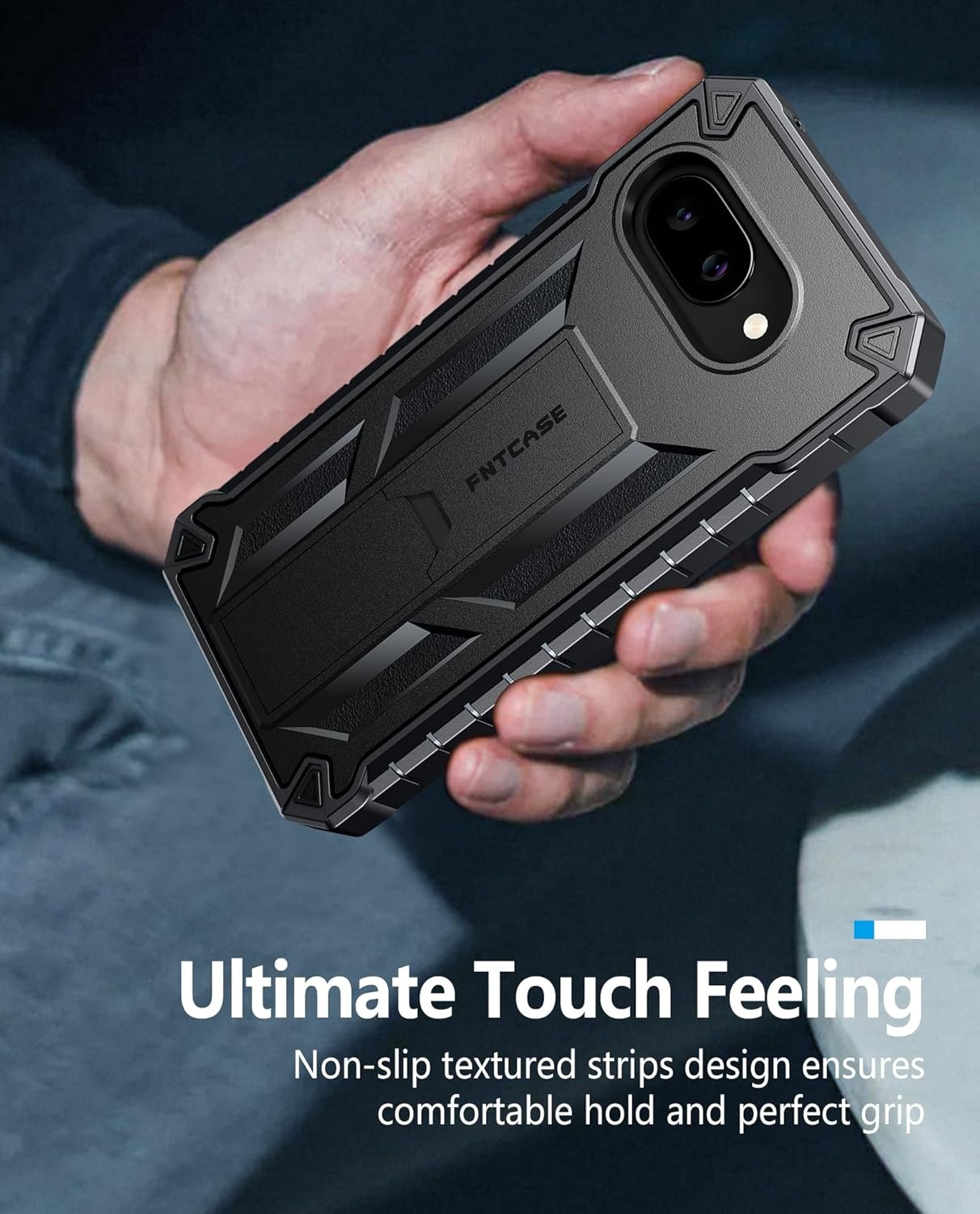 image:imageFNTCASE for Samsung Galaxy S26Ultra Case Builtin Screen Protector amp Kickstand 2 Front Frames MilitaryGrade Drop Protection Heavy Duty Shockproof Rugged TPU Case Full Body Protective BlueBlack