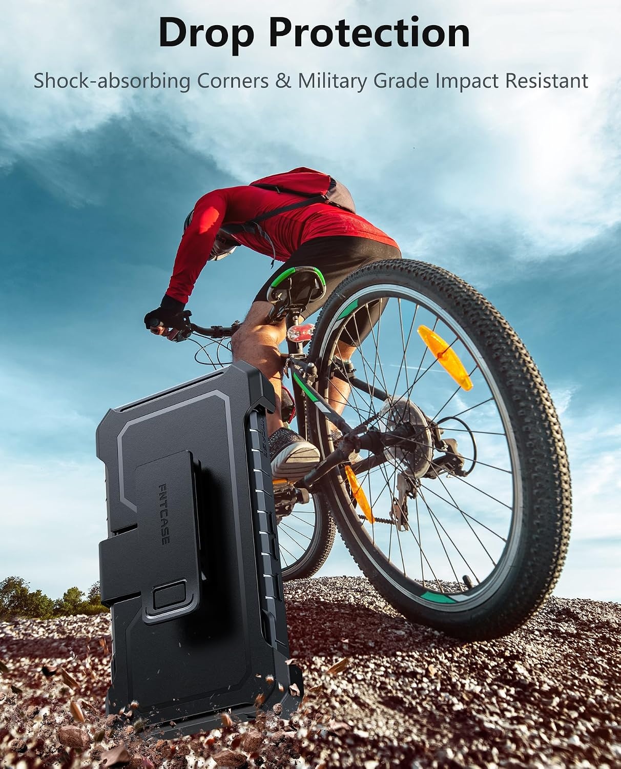 image:imageFNTCASE for Samsung Galaxy S26Ultra Case Builtin Screen Protector amp Kickstand 2 Front Frames MilitaryGrade Drop Protection Heavy Duty Shockproof Rugged TPU Case Full Body Protective BlueTBlack