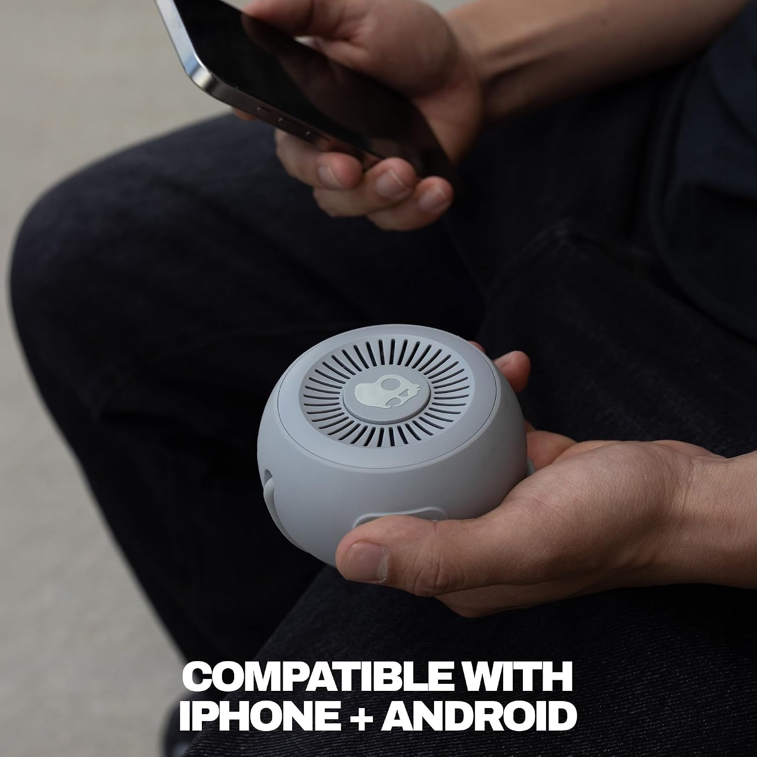 image:imageSkullcandy Session 360 Portable Lightweight Bluetooth Speaker Waterproof Dustproof 20 Hours of Playtime Built for Home Outdoors Party Travel Big Sound iPhone Android Compatible PlasmaCement