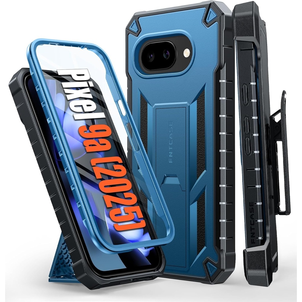 image:imageFNTCASE for Samsung Galaxy S26Ultra Case Builtin Screen Protector amp Kickstand 2 Front Frames MilitaryGrade Drop Protection Heavy Duty Shockproof Rugged TPU Case Full Body Protective BlueTBlue