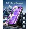 FNTCASE for Samsung Galaxy S26-Ultra Case: [Built-in Screen Protector & Kickstand] [2 Front Frames] [Military-Grade Drop Protection] Heavy Duty Shockproof Rugged TPU Case Full Body Protective Blue(Purple)