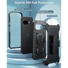 FNTCASE for Samsung Galaxy S26-Ultra Case: [Built-in Screen Protector & Kickstand] [2 Front Frames] [Military-Grade Drop Protection] Heavy Duty Shockproof Rugged TPU Case Full Body Protective Blue(T-Black)