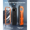 FNTCASE for Samsung Galaxy S26-Ultra Case: [Built-in Screen Protector & Kickstand] [2 Front Frames] [Military-Grade Drop Protection] Heavy Duty Shockproof Rugged TPU Case Full Body Protective Blue(Orange)
