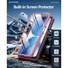 FNTCASE for Samsung Galaxy S26-Ultra Case: [Built-in Screen Protector & Kickstand] [2 Front Frames] [Military-Grade Drop Protection] Heavy Duty Shockproof Rugged TPU Case Full Body Protective Blue(Pink)