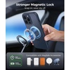 FNTCASE for iPhone 17 Case: [360 Spin Magnetic Stand] [Compatible with Magsafe] [Screen Protector] Translucent Matte Military Grade Shockproof Full Camera Protective Phone Cover – Black(Deep Blue)