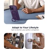 FNTCASE for iPhone 17 Case: [360 Spin Magnetic Stand] [Compatible with Magsafe] [Screen Protector] Translucent Matte Military Grade Shockproof Full Camera Protective Phone Cover – Black(Purple)