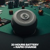 Skullcandy Session 360 Portable Lightweight Bluetooth Speaker, Waterproof Dustproof, 20 Hours of Playtime, Built for Home, Outdoors, Party, Travel, Big Sound, iPhone Android Compatible – Plasma(Cement)