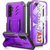FNTCASE for Samsung Galaxy S26-Ultra Case: [Built-in Screen Protector & Kickstand] [2 Front Frames] [Military-Grade Drop Protection] Heavy Duty Shockproof Rugged TPU Case Full Body Protective Blue(Purple)