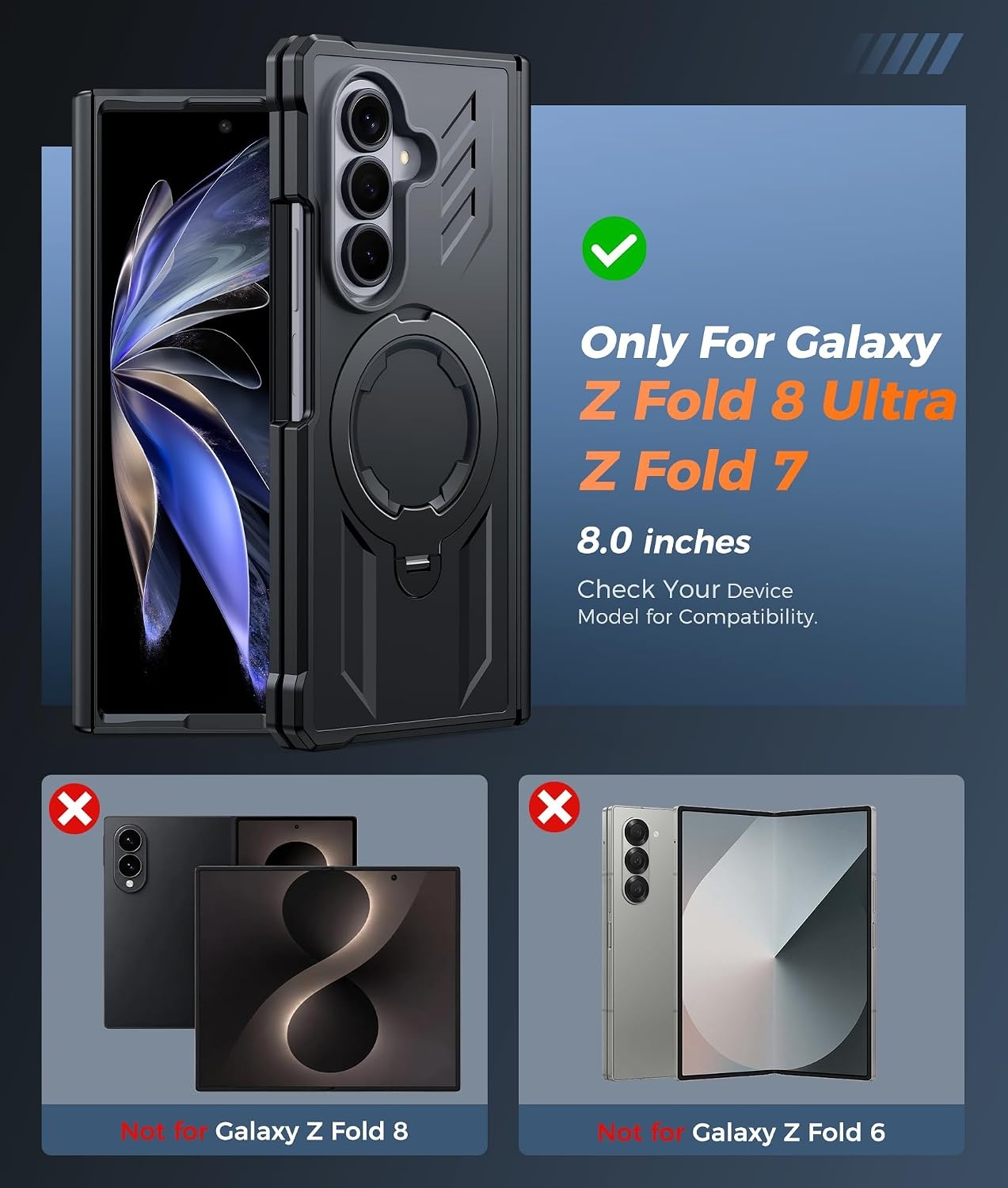 image:imageFNTCASE for Samsung Galaxy S26 Plus Case with Magnetic Ring Kickstand Screen Protector Compatible with MagSafe MilitaryGrade Drop Protection Shockproof Grip Bumper TPU Sturdy Cases BlackBlack