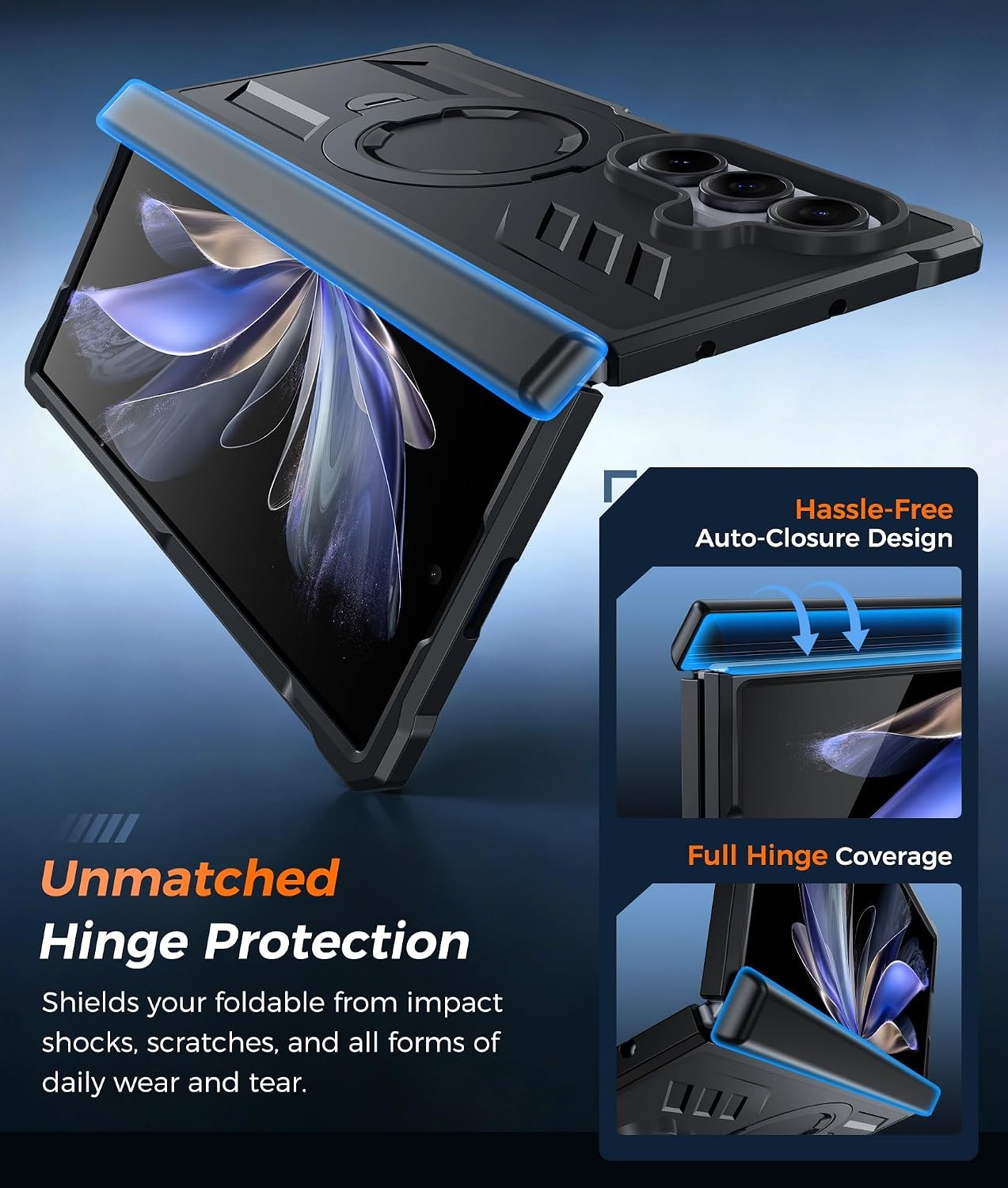 image:imageFNTCASE for Samsung Galaxy S26 Plus Case with Magnetic Ring Kickstand Screen Protector Compatible with MagSafe MilitaryGrade Drop Protection Shockproof Grip Bumper TPU Sturdy Cases BlackBlack