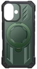 image:imageFNTCASE for Samsung Galaxy S26 Plus Case with Magnetic Ring Kickstand Screen Protector Compatible with MagSafe MilitaryGrade Drop Protection Shockproof Grip Bumper TPU Sturdy Cases BlackGreen