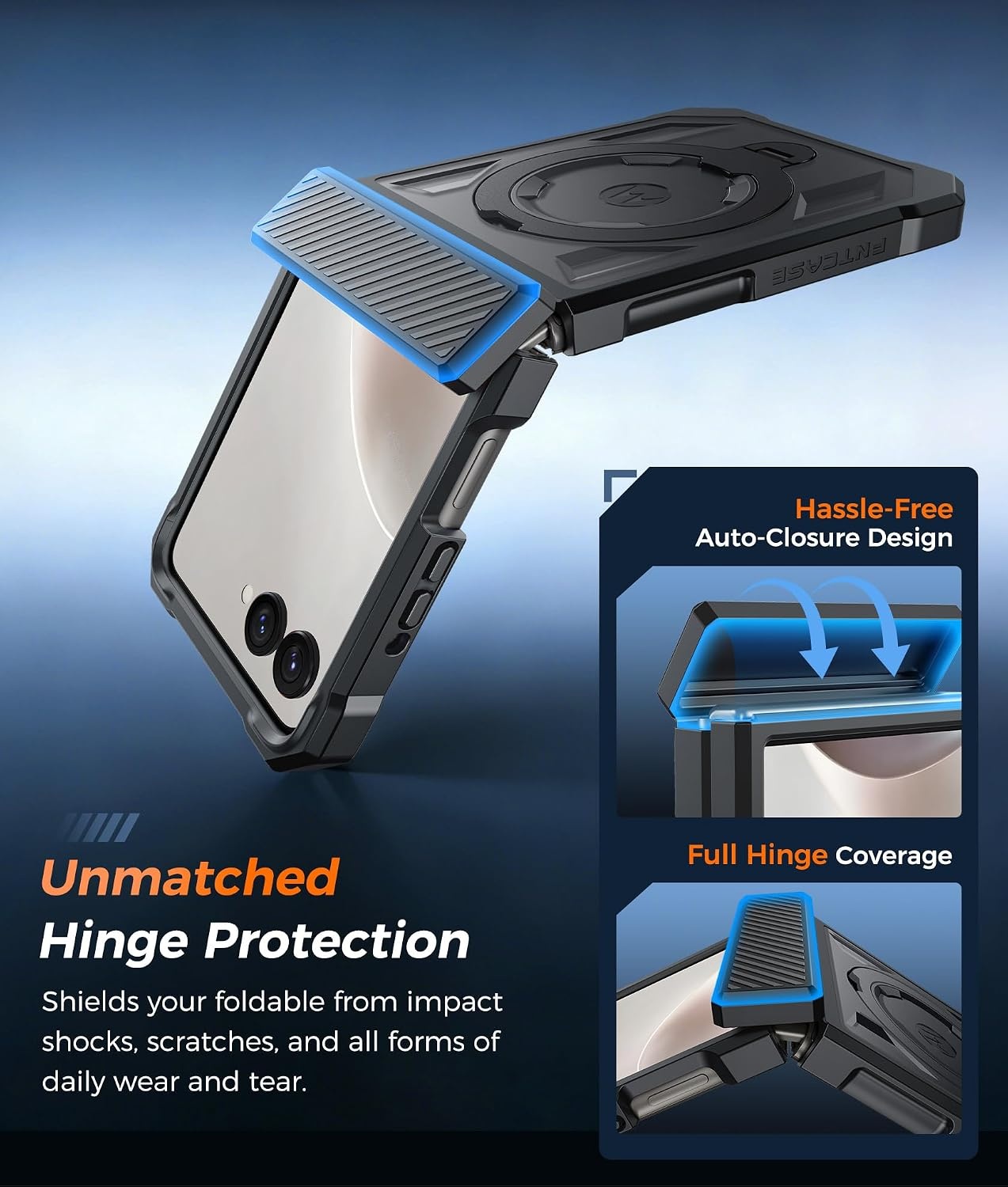 image:imageFNTCASE for Samsung Galaxy S26 Plus Case with Magnetic Ring Kickstand Screen Protector Compatible with MagSafe MilitaryGrade Drop Protection Shockproof Grip Bumper TPU Sturdy Cases BlackTranslucent Black