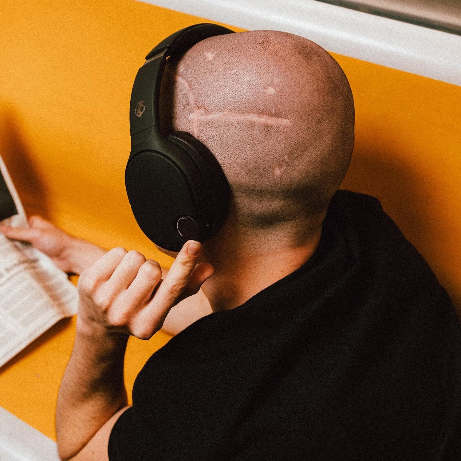 image:imageSkullcandy Crusher 720 Wireless OverEar Bluetooth Headphones with MultiSensory Bass THX Spatial Audio Personalized Sound Up to 65 Hours Battery Microphone for iPhone Android True BlackTrue Black