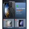FNTCASE for Samsung Galaxy S26+ Plus Case: with [Magnetic Ring Kickstand] [Screen Protector] [Compatible with MagSafe] [Military-Grade Drop Protection] Shockproof Grip Bumper TPU Sturdy Cases Black(Black)
