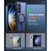 FNTCASE for Samsung Galaxy S26+ Plus Case: with [Magnetic Ring Kickstand] [Screen Protector] [Compatible with MagSafe] [Military-Grade Drop Protection] Shockproof Grip Bumper TPU Sturdy Cases Black(Translucent Black)