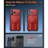 FNTCASE for Samsung Galaxy S26+ Plus Case: with [Magnetic Ring Kickstand] [Screen Protector] [Compatible with MagSafe] [Military-Grade Drop Protection] Shockproof Grip Bumper TPU Sturdy Cases Black(Red)