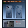 FNTCASE for Samsung Galaxy S26+ Plus Case: with [Magnetic Ring Kickstand] [Screen Protector] [Compatible with MagSafe] [Military-Grade Drop Protection] Shockproof Grip Bumper TPU Sturdy Cases Black(Translucent Blue)