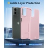FNTCASE for iPhone 17e Case Black: Translucent iPhone 16e Cases Compatible with MagSafe, Camera Protection & Tempered Glass Protector, 14FT Military Grade Drop Tested, Matte Skin-Friendly Cover(Pink)