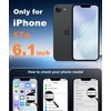 FNTCASE for iPhone 17e Case Black: Translucent iPhone 16e Cases Compatible with MagSafe, Camera Protection & Tempered Glass Protector, 14FT Military Grade Drop Tested, Matte Skin-Friendly Cover(Deep Blue)