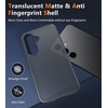 FNTCASE for iPhone 17e Case Black: Translucent iPhone 16e Cases Compatible with MagSafe, Camera Protection & Tempered Glass Protector, 14FT Military Grade Drop Tested, Matte Skin-Friendly Cover(Translucent Black)