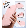 FNTCASE for iPhone 17e Case Black: Translucent iPhone 16e Cases Compatible with MagSafe, Camera Protection & Tempered Glass Protector, 14FT Military Grade Drop Tested, Matte Skin-Friendly Cover(Matte Pink)