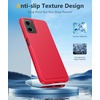 FNTCASE for iPhone 17e Case Black: Translucent iPhone 16e Cases Compatible with MagSafe, Camera Protection & Tempered Glass Protector, 14FT Military Grade Drop Tested, Matte Skin-Friendly Cover(Red)