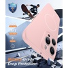 FNTCASE for iPhone 17e Case Black: Translucent iPhone 16e Cases Compatible with MagSafe, Camera Protection & Tempered Glass Protector, 14FT Military Grade Drop Tested, Matte Skin-Friendly Cover(Light Pink)