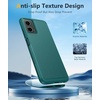 FNTCASE for iPhone 17e Case Black: Translucent iPhone 16e Cases Compatible with MagSafe, Camera Protection & Tempered Glass Protector, 14FT Military Grade Drop Tested, Matte Skin-Friendly Cover(Green)