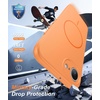FNTCASE for iPhone 17e Case Black: Translucent iPhone 16e Cases Compatible with MagSafe, Camera Protection & Tempered Glass Protector, 14FT Military Grade Drop Tested, Matte Skin-Friendly Cover(Matte Orange)