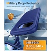 FNTCASE for iPhone 17e Case Black: Translucent iPhone 16e Cases Compatible with MagSafe, Camera Protection & Tempered Glass Protector, 14FT Military Grade Drop Tested, Matte Skin-Friendly Cover(Navy Blue)